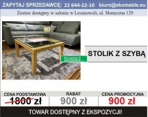 Stolik z szybą